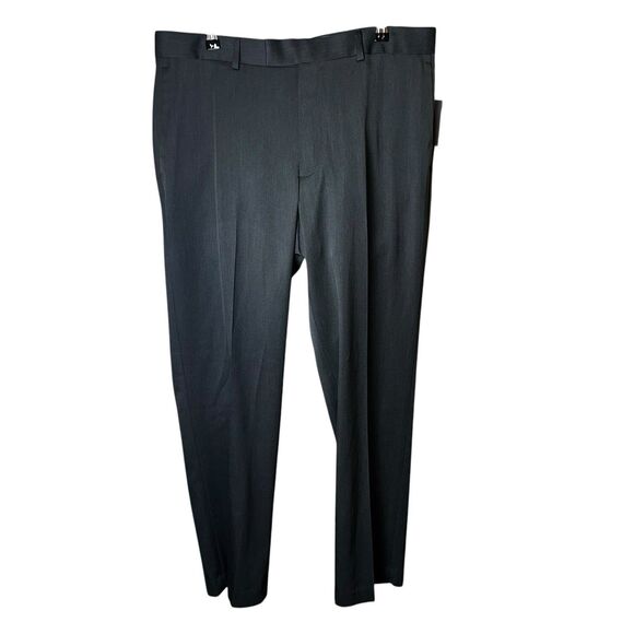 AXIST Men’s Ultra Series Charcoal Dress Pants 36x32 Straight Fit Flat Front NWT - Picture 1 of 11